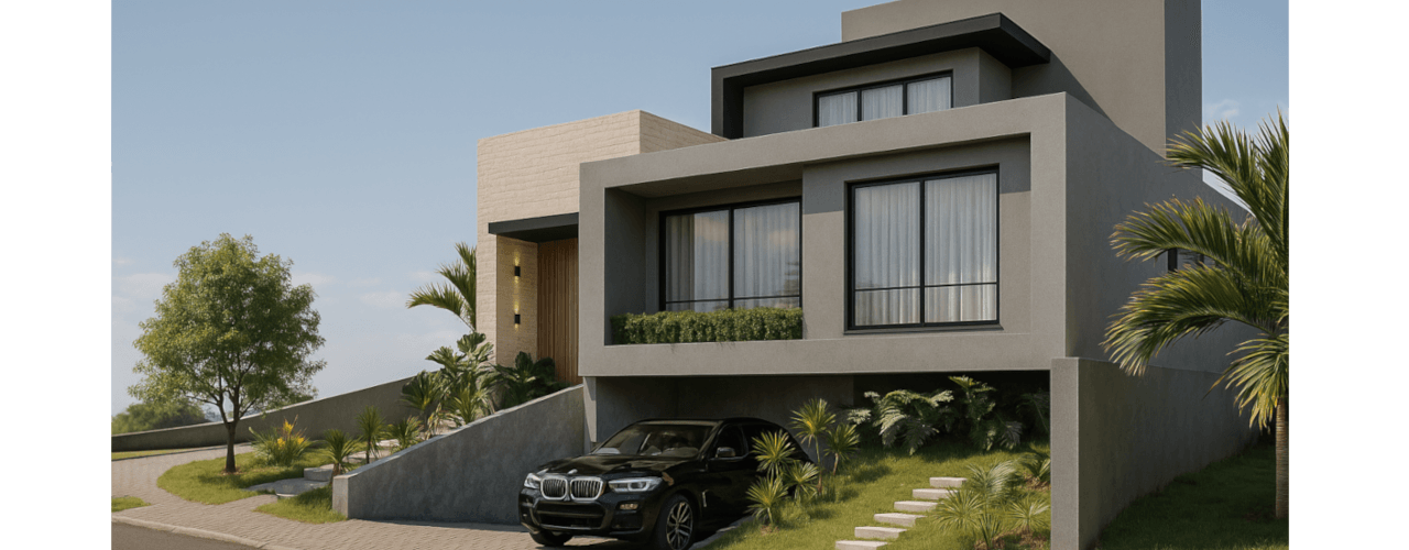 Fachadas de casas em Macaé e Rio das Ostras